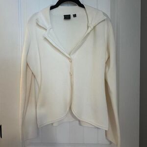 Devotion by Cyrus Women's White and Cream Cardigan